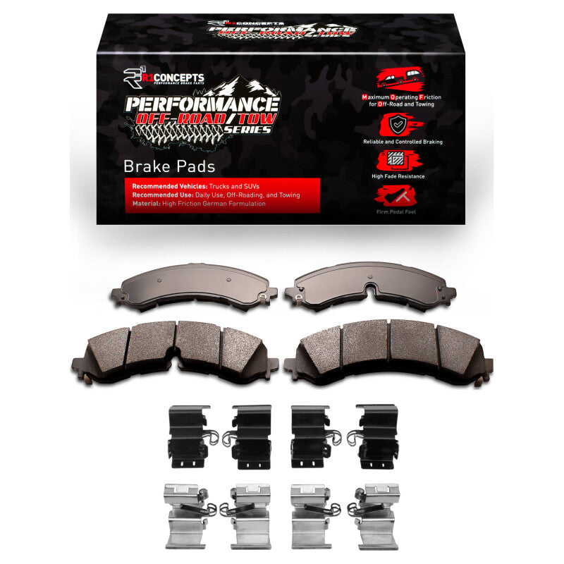 R1 Chevy Silverado 3500 HD Front/Rear Performance Brake Pads Kit