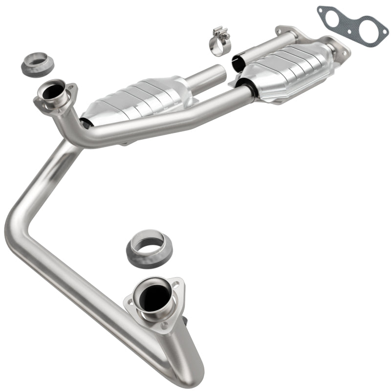 MagnaFlow Catalytic Converter DF Dual Outlet for GM Truck/SUV 96 - OneFastShop