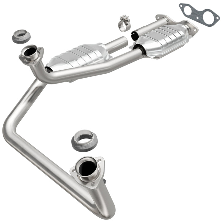 MagnaFlow Catalytic Converter DF Dual Outlet for GM Truck/SUV 96 - OneFastShop