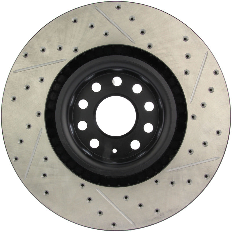 StopTech Slotted & Drilled Right Front Rotor for 09 VW Passat CC / 06-09 Passat - OneFastShop