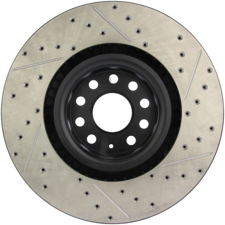 StopTech Slotted & Drilled Right Front Rotor for 09 VW Passat CC / 06-09 Passat - OneFastShop
