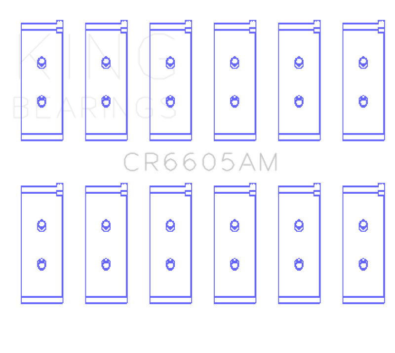 King Engine Bearings Rod Bearing Set - Size STD for Toyota 5ME/5MGE/7MGE/7MGTE