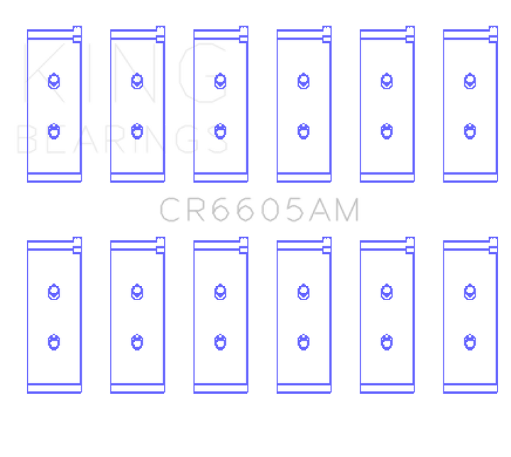 King Engine Bearings Rod Bearing Set - Size STD for Toyota 5ME/5MGE/7MGE/7MGTE