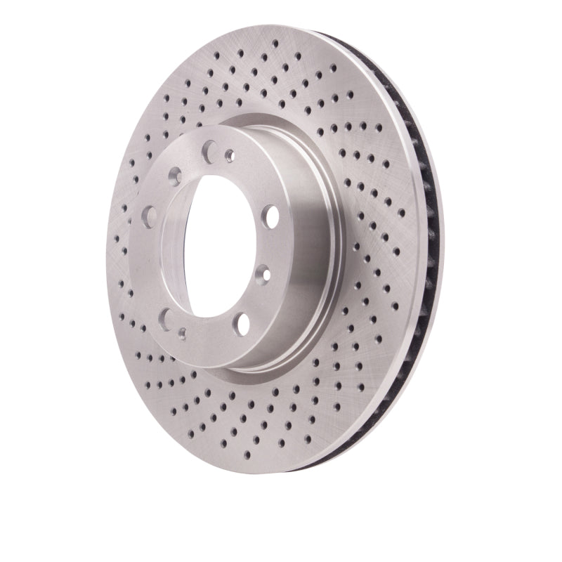 DynamicFriction Drilled Brake Rotor, Left Front - Porsche 911 / Boxster / Cayman 1999-2012, image 4