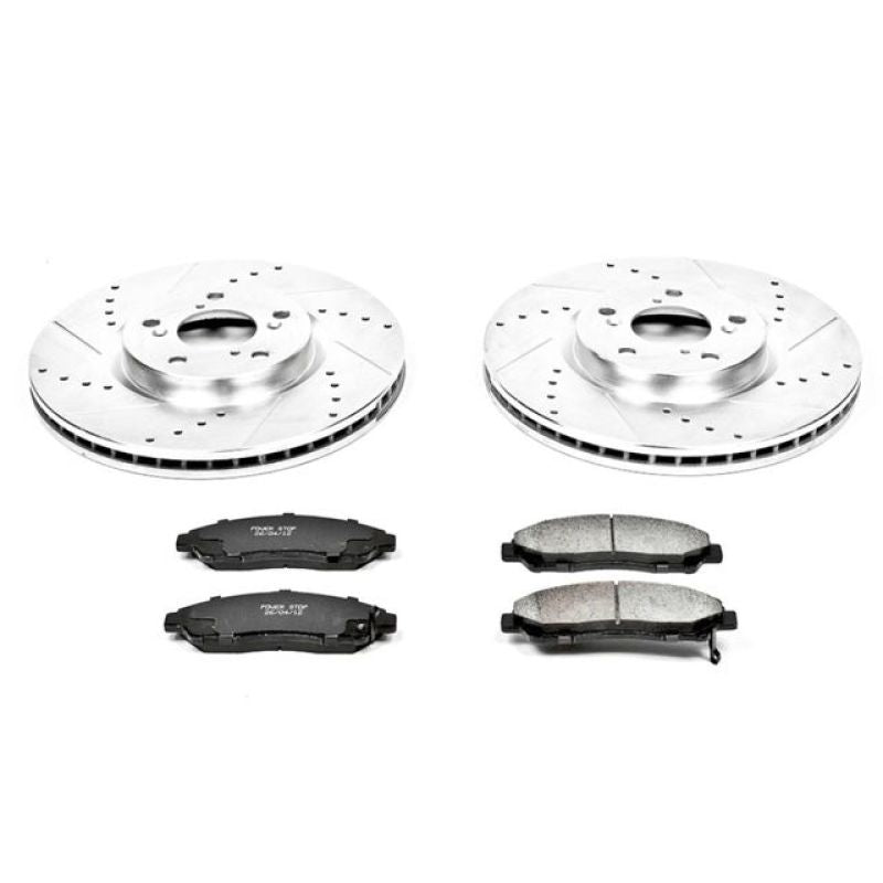 PowerStop Front Z23 Evolution Sport Brake Kit for 07-13 Acura MDX - OneFastShop