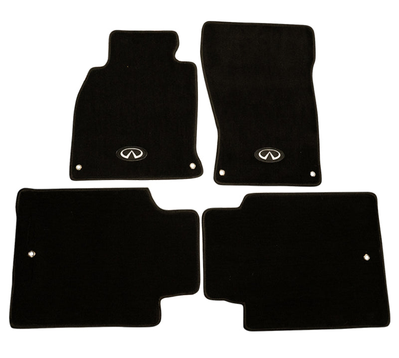 NRG Floor Mats - Infiniti Q70 Emblem Logo - 4 Pieces - 13+