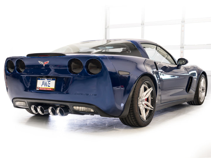 AWE Tuning C6 Chevrolet Corvette Z06/ZR1 Axle-Back Exhaust with Chrome Tips