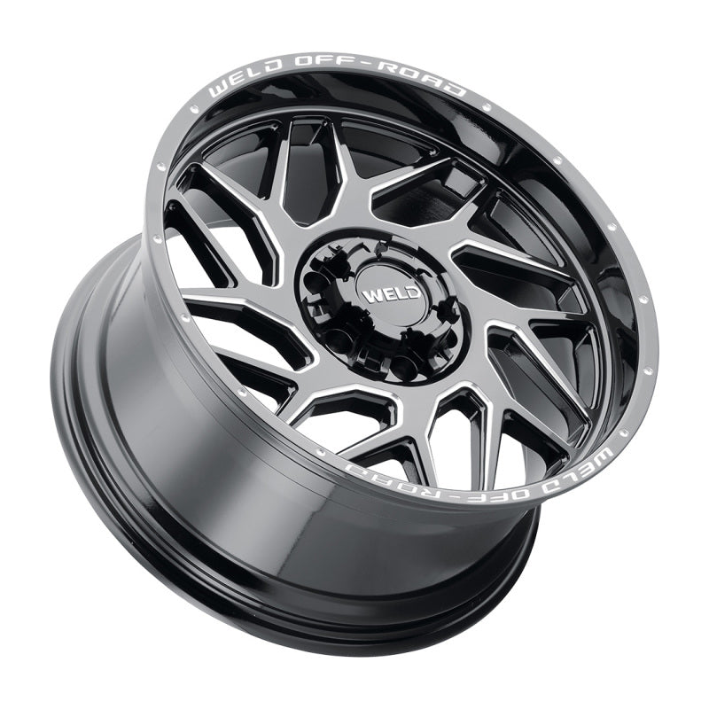 Weld Fulcrum Flow-Formed Wheel 20x10 - 6x135 / 6x139.7 ET-18 Gloss Black Milled, image 3