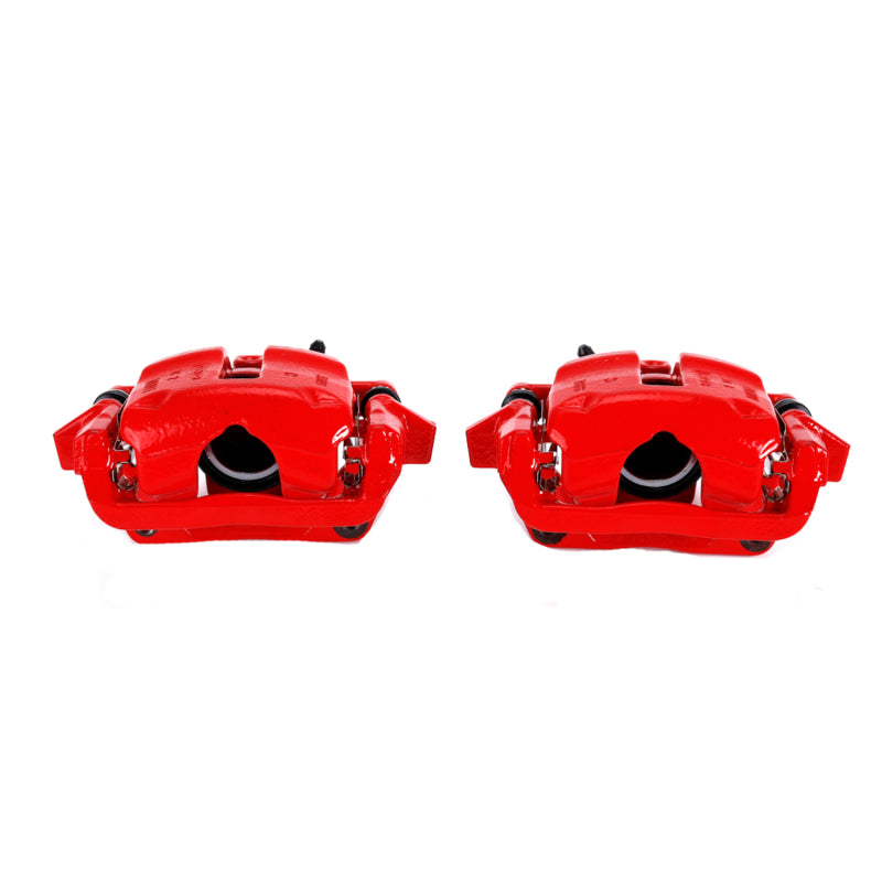 PowerStop Front Red Calipers with Brackets Pair for 07-16 Mini Cooper