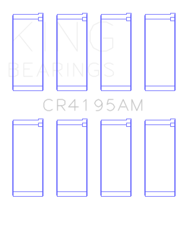 King Engine Bearings Connecting Rod Bearing Set - Size STD for Chrysler Neon, Dodge Neon, Stratus, Plymouth Neon, Eagle Talon, Mitsubishi Eclipse, Plymouth Breeze - Various Models