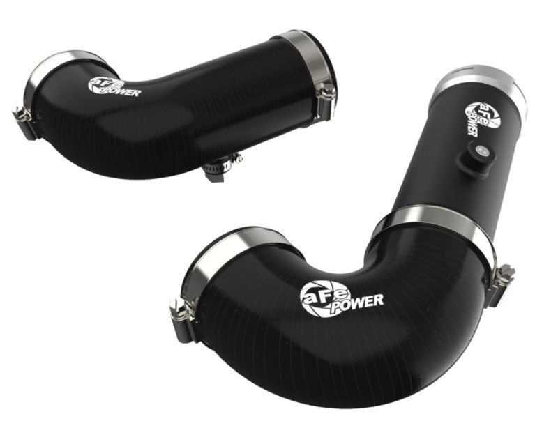 aFe BladeRunner Intercooler Hot & Cold Side Tubes Combo Black for 20-21 GM Trucks 3.0L (td) - OneFastShop