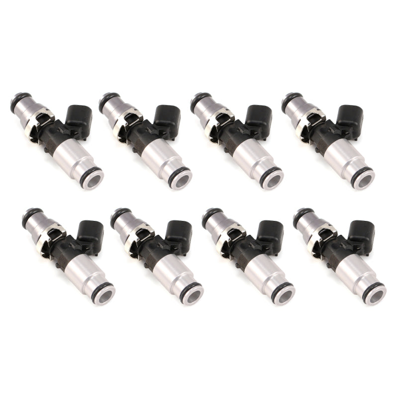 Injector Dynamics ID1050-XDS Fuel Injectors - 60mm, 14mm Grey Top Adapter, 14mm Bottom Adapter - Set of 8