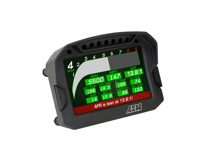 AEM CD-5LG Carbon Logging Digital Dash Display w/ Internal 10Hz GPS & Antenna - OneFastShop