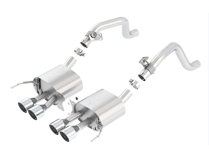 Borla ATAK Axle-Back Exhaust - Chevy Corvette C7 6.2L V8 2014-2019, Quad 4.25" Round Tips, image 4