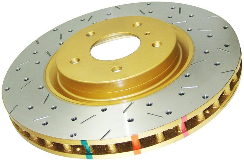 DBA 4000 Series Drilled & Slotted Rear Brake Rotor - Toyota Supra 1993-1998, view 2