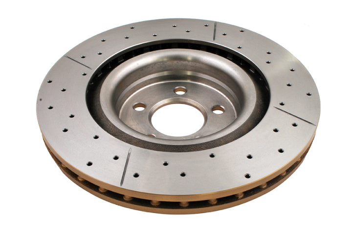 DBA Street Series Gold Drilled & Slotted Front Brake Rotor - Dodge Challenger / Charger / Chrysler 300 2005-2023, view 2