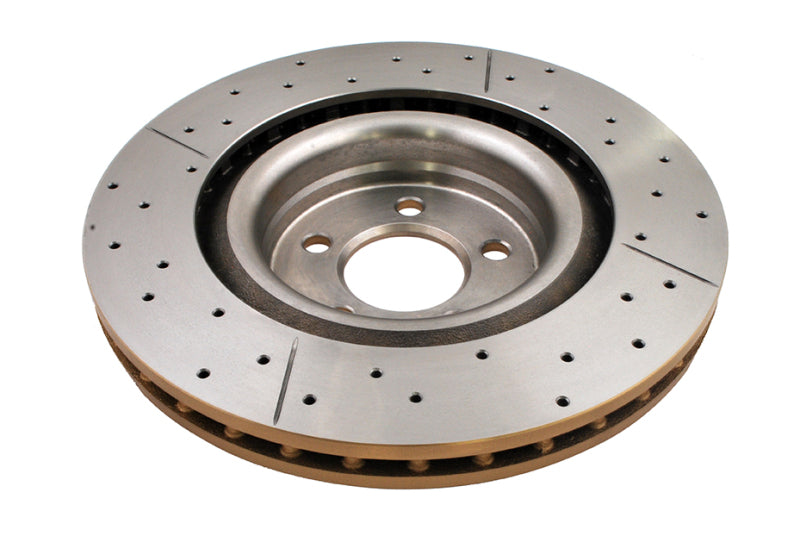 DBA Street Series Gold Drilled & Slotted Front Brake Rotor - Dodge Challenger / Charger / Chrysler 300 2005-2023, view 2