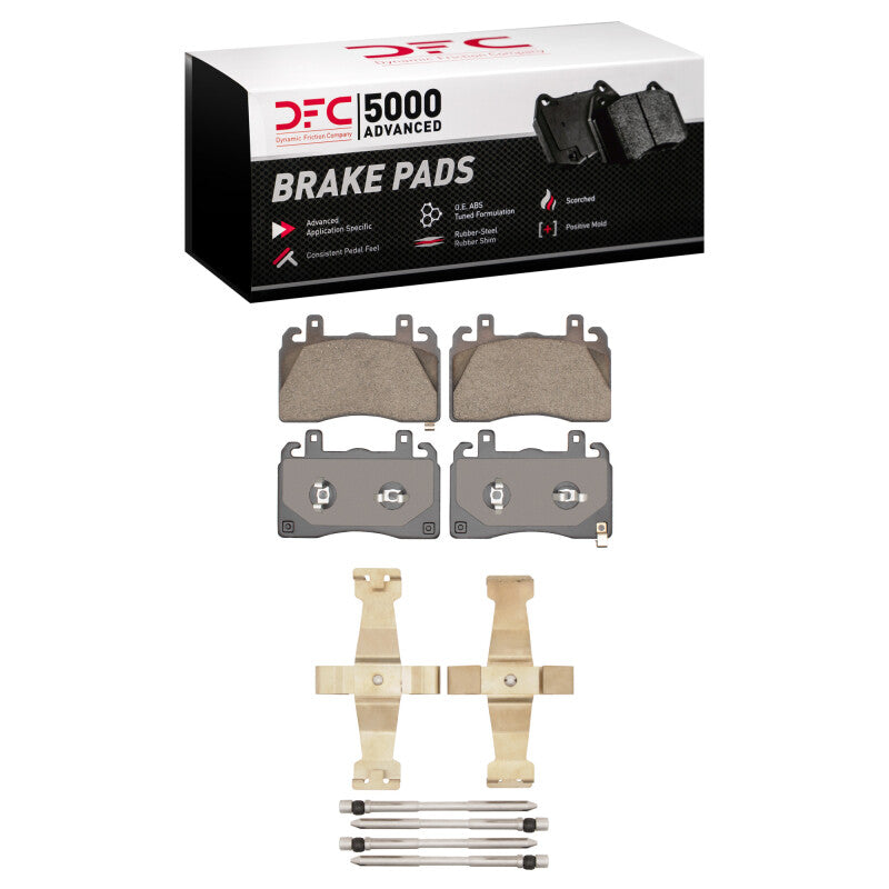 DFC 5000 Advanced Ceramic Front Brake Pads with Hardware - Alfa Romeo Tonale / Dodge Hornet 2023-2025