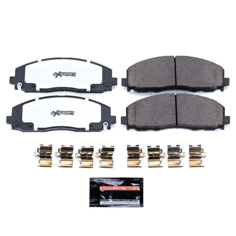 PowerStop Front Z36 Truck & Tow Brake Pads with Hardware for 2017-2024 Chrysler Pacifica