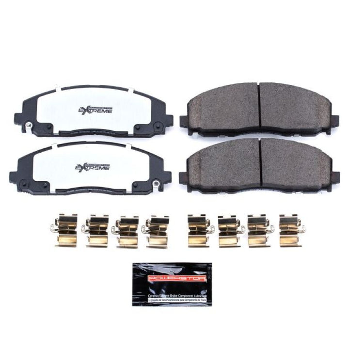 PowerStop Front Z36 Truck & Tow Brake Pads with Hardware for 2017-2024 Chrysler Pacifica
