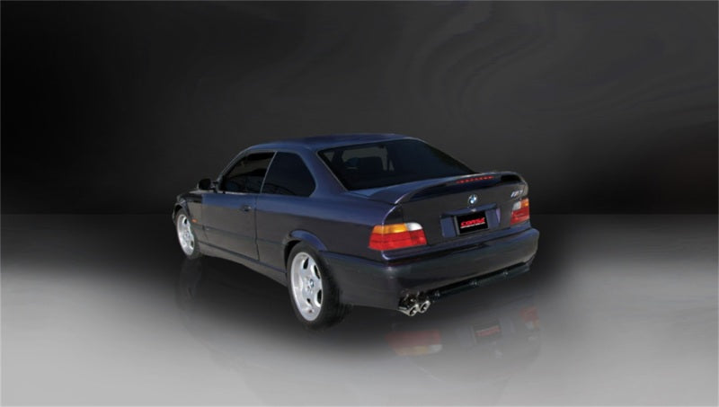 CORSA Performance Polished Sport Cat-Back Exhaust for 1992-1999 BMW 325i/is Coupe E36 - OneFastShop