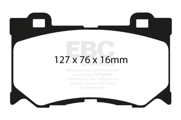 EBC Redstuff Front Brake Pads for 08-13 Infiniti FX50 5.0