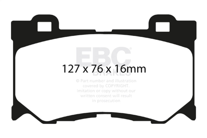 EBC Yellowstuff Front Brake Pads for 08-13 Infiniti FX50 5.0 - OneFastShop