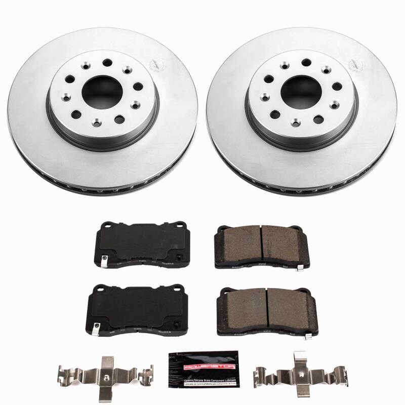 PowerStop Z23 Front Coated Brake Kit - Cadillac CT6 2016-2019 - 321mm Rotors