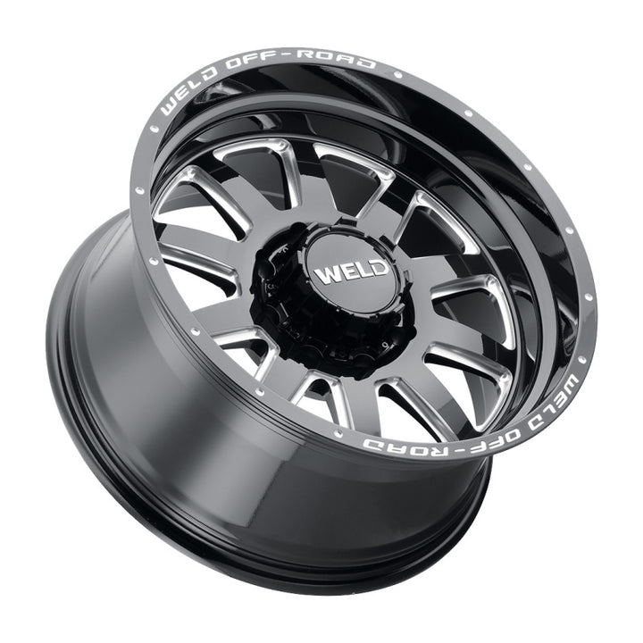 Weld Off-Road W102 20X9.0 Stealth Wheel 5X139.7 5X150 ET20 BS5.75 Gloss Black MIL (110.2)