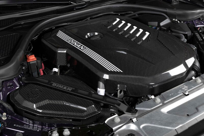 Dinan Carbon Fiber Engine Cover BMW B58D 2020-2026 - Gloss Twill with Matte Accents, image 9