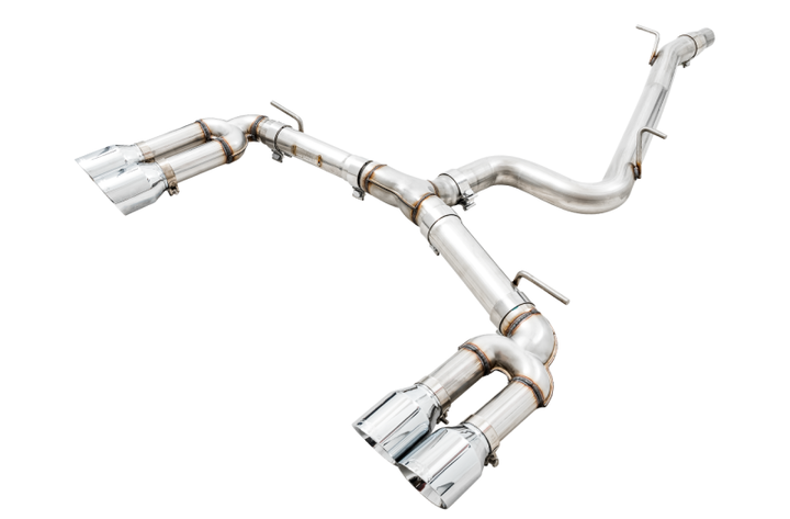 AWE Tuning Audi 8V S3 Track Edition Exhaust w/Chrome Silver Tips 102mm.