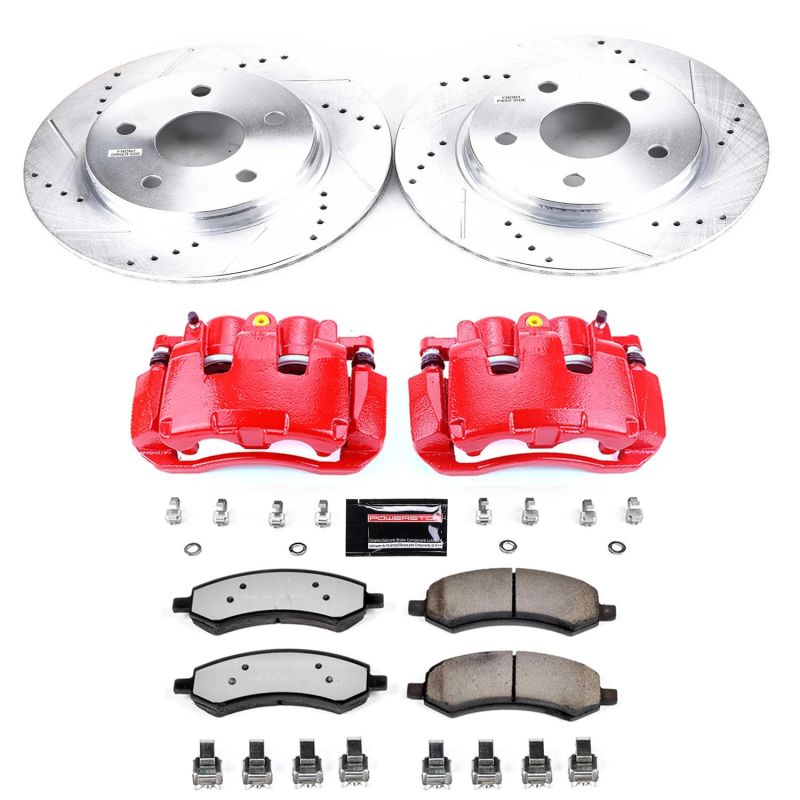 Power Stop 19-21 Ram 1500 Classic Front Z36 Truck and Tow Kit with Cals