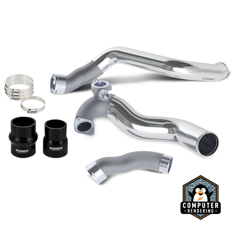 Mishimoto 2024+ Ford Mustang EcoBoost Charge Pipes – Polished - OneFastShop