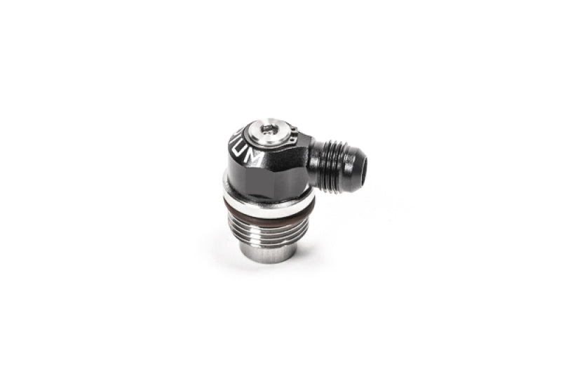 Radium Engineering Swivel Banjo PCV Valve to 6AN Male Adapter Fitting - 10AN ORB - Stainless Steel/Aluminum
