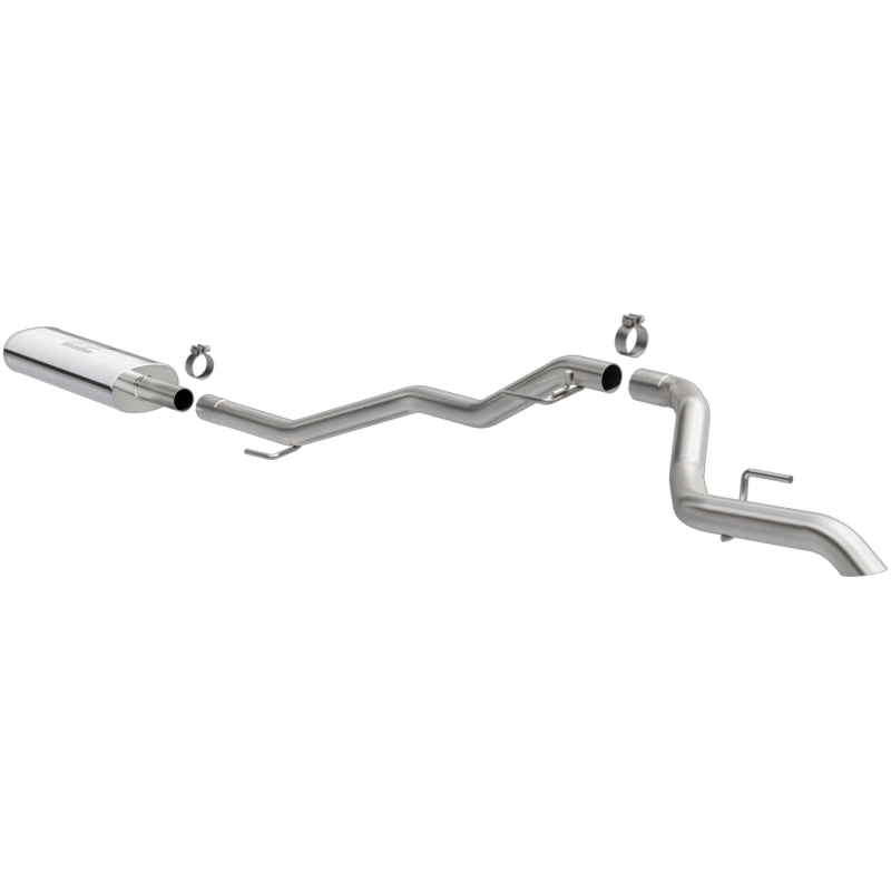 MagnaFlow Jeep Gladiator 2020 2.5in Rock Crawler Series Single Rear Exit SS Cat-Back Exhaust w/o Tip