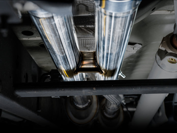 AWE Tuning 0FG Catback Exhaust System - 4th Gen GM 1500 6.2L - Quad Chrome Tips