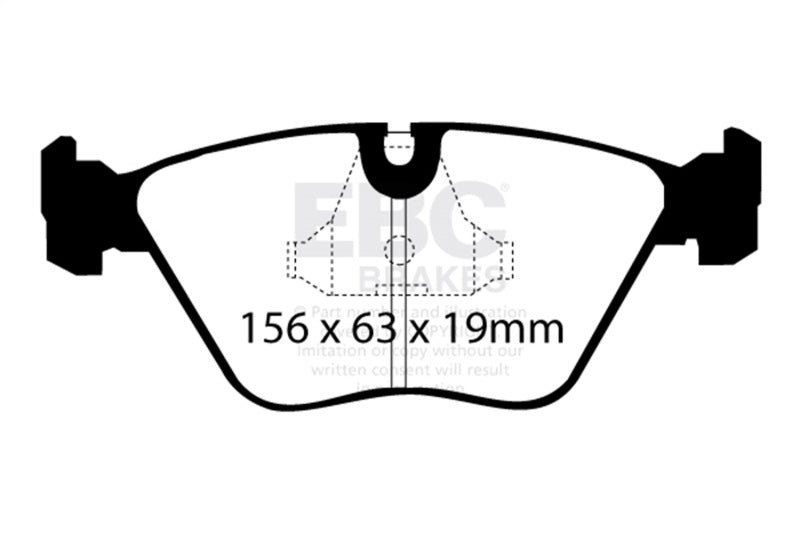 EBC Redstuff Front Brake Pads for 92-95 BMW M3 3.0 (E36)