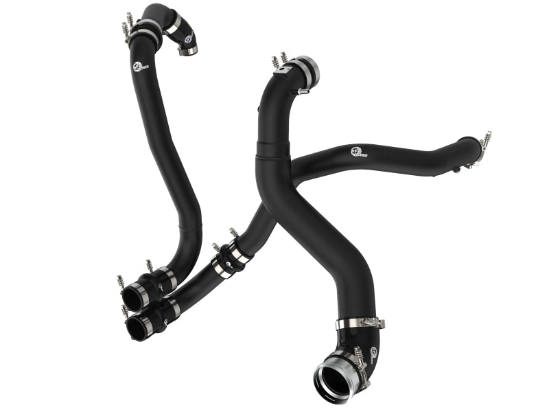 aFe BladeRunner Aluminum Charge Pipe Kit for Ford F-150 Ecoboost V6-3.5L(tt) Black - OneFastShop