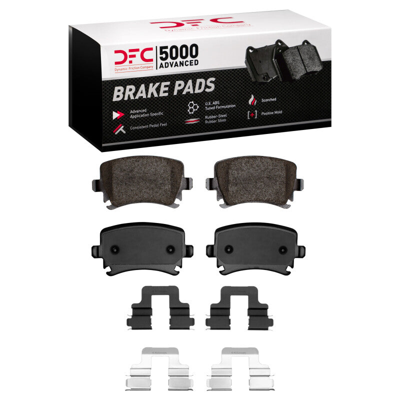 DFC 5000 Advanced Ceramic Rear Brake Pads - Audi TT / VW Jetta / Tiguan 2006-2018