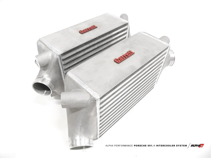 AMS Performance Alpha Intercooler Kit for Porsche 911 Turbo/Turbo S (991.1) - Carbon Fiber Shrouds