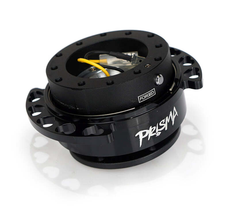 NRG Gen 2.0 Steering Wheel Quick Release Kit - Black Body / Black Heart Cutout Ring