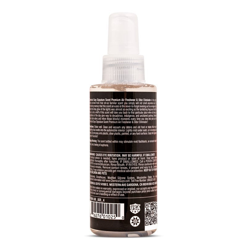 Chemical Guys Signature Scent Air Freshener & Odor Eliminator 4oz