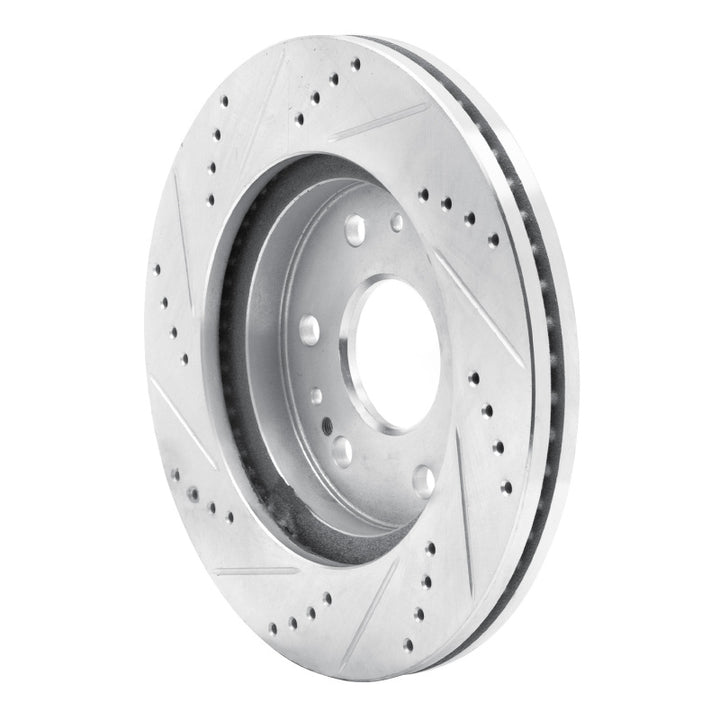 R1 05-19 Chevrolet Silverado 1500 Front Right Drilled And Slotted Brake Rotor