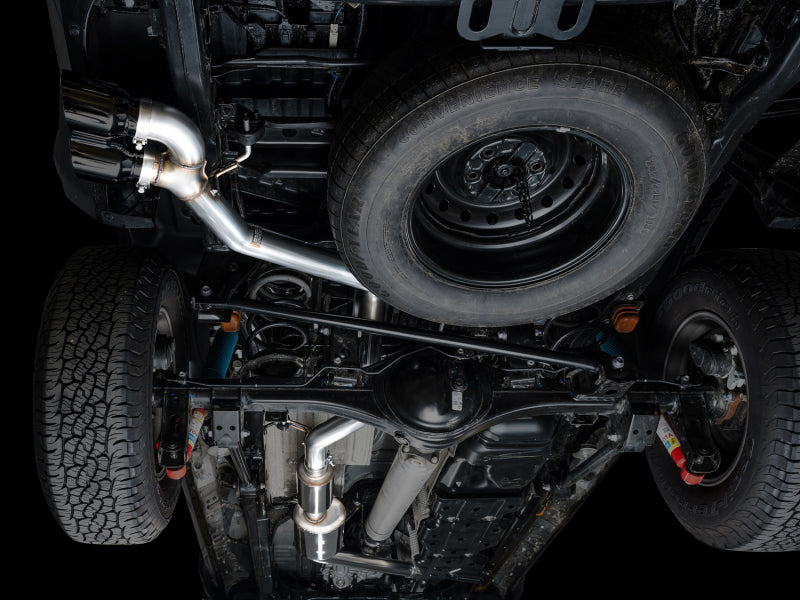 AWE Tuning Exhaust System with Dual Diamond Black Tips for 4th Gen Toyota Tacoma - OneFastShop