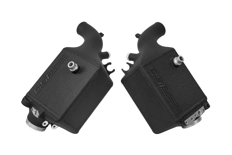 CSF Twin Charge-Air Cooler Set - BMW M5 F90 / M8 F91 F92 F93 S63 - Crinkle Black