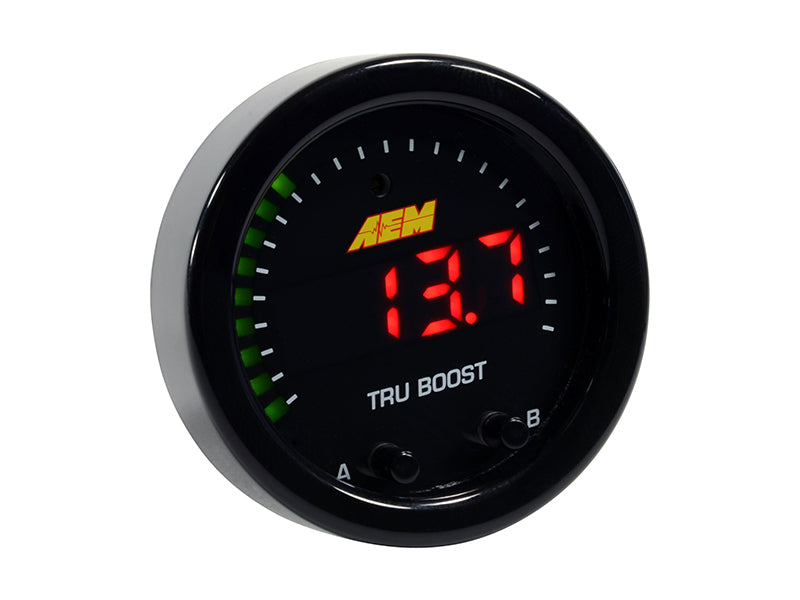 AEM X-Series Tru-Boost Controller Gauge with 80PSIg Internal MAP Sensor - OneFastShop