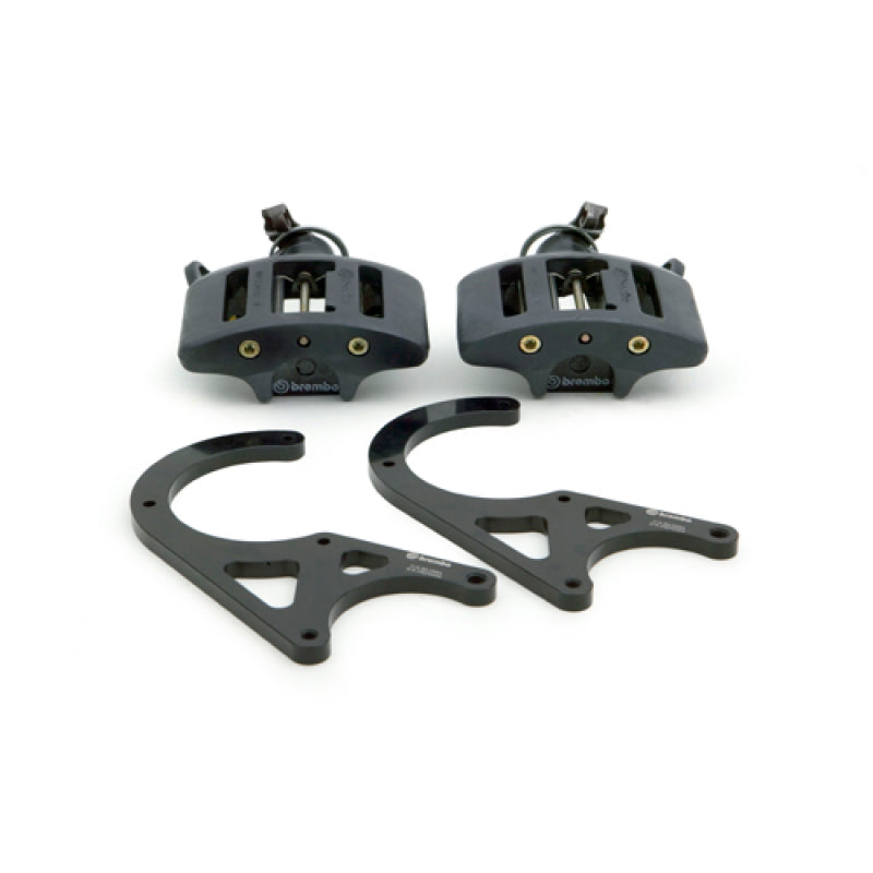 Brembo 2001–2002 Viper RT-10/GTS; 1992–2000 Viper RT-10/GTS Rear GT BBK – 1 Piston Cast 2pc Hand-Brake Black - OneFastShop