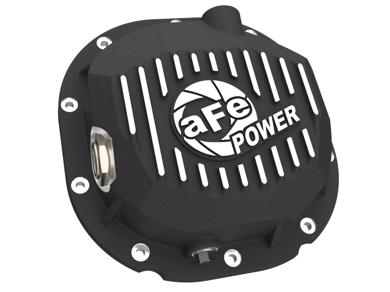 aFe 90-14 Ford F-150 Rear Differential Cover - Black With Machined Fins