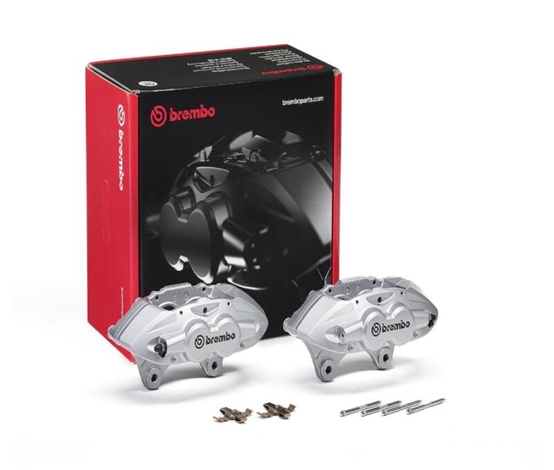 Brembo OE Hydraulic Front X-Style Brake Calipers for BMW M2/M3/M4 2015–2021–Silver - OneFastShop
