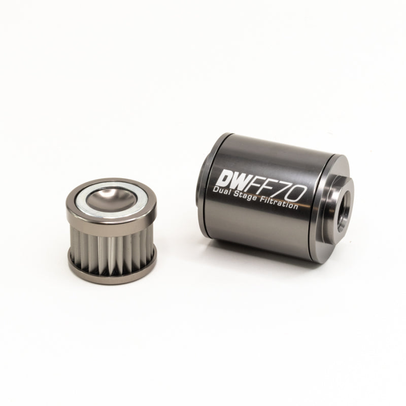 DeatschWerks 10AN 10 Micron Inline Fuel Filter Kit - 70mm, view 2
